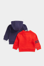 Load image into Gallery viewer, Mothercare Sweat Top And Zip-Up Hoody Set
