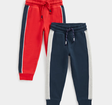 Mothercare Red and Navy Sporty Jogger - 2 Pack