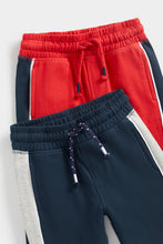 Load image into Gallery viewer, Mothercare Red And Navy Sporty Joggers - 2 Pack
