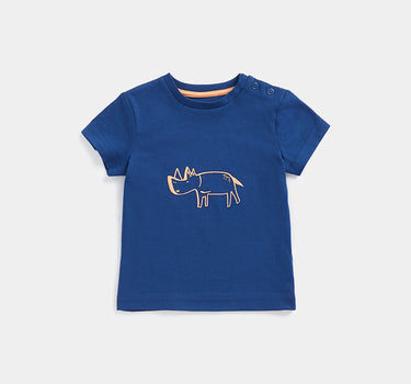 Mothercare Checked Shirt and Rhino T-Shirt Set