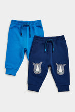 Load image into Gallery viewer, Mothercare Rhino and Blue Joggers - 2 Pack
