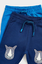 Load image into Gallery viewer, Mothercare Rhino and Blue Joggers - 2 Pack
