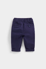 Load image into Gallery viewer, Mothercare Navy Chino Trousers
