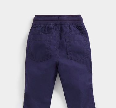 Mothercare Navy Poplin Roll-Up Trousers