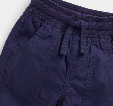 Mothercare Navy Poplin Roll-Up Trousers
