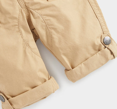 Mothercare Tan Poplin Roll-Up Trousers