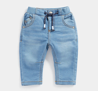 Mothercare Light-Wash Rib-Waist Jeans