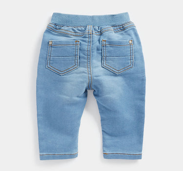 Mothercare Light-Wash Rib-Waist Jeans
