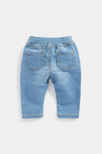 Load image into Gallery viewer, Mothercare Light-Wash Rib-Waist Jeans
