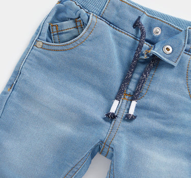 Mothercare Light-Wash Rib-Waist Jeans