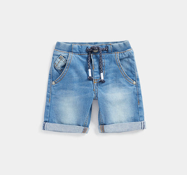 Mothercare Rib-Waist Denim Shorts