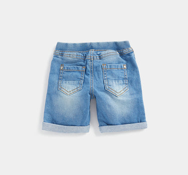 Mothercare Rib-Waist Denim Shorts