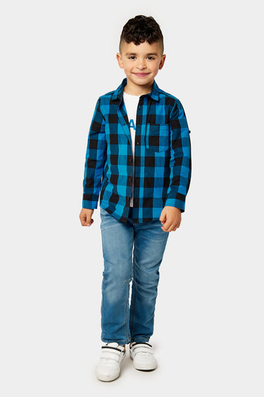Mothercare Checked Shirt and T-Shirt Set