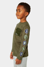 Load image into Gallery viewer, Mothercare Khaki Glow-in-the-Dark T-Shirt
