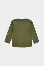 Load image into Gallery viewer, Mothercare Khaki Glow-in-the-Dark T-Shirt
