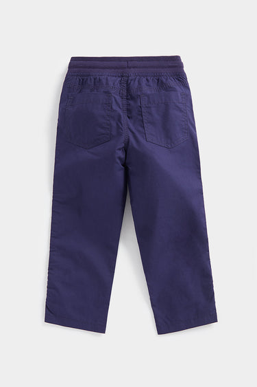 Mothercare Navy Poplin Roll-Up Trousers