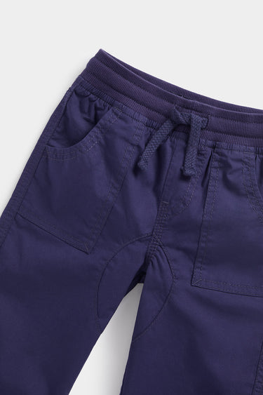 Mothercare Navy Poplin Roll-Up Trousers