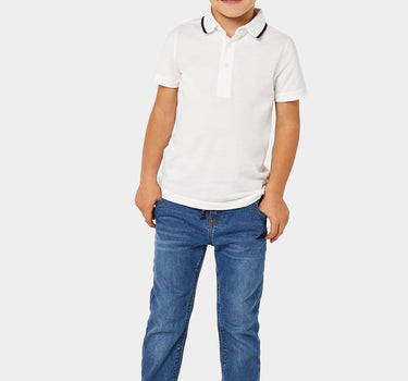 Mothercare Mid-Wash Rib-Waist Jeans