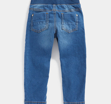 Mothercare Mid-Wash Rib-Waist Jeans