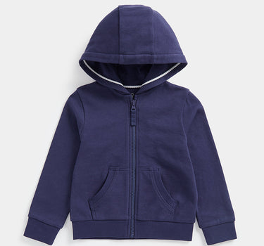 Mothercare Navy Zip-Up Hoodie