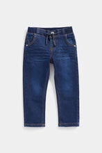 Load image into Gallery viewer, Mothercare Dark-Wash Rib-Waist Jeans
