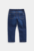 Load image into Gallery viewer, Mothercare Dark-Wash Rib-Waist Jeans
