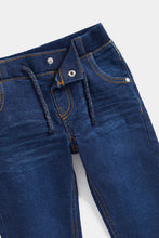 Load image into Gallery viewer, Mothercare Dark-Wash Rib-Waist Jeans
