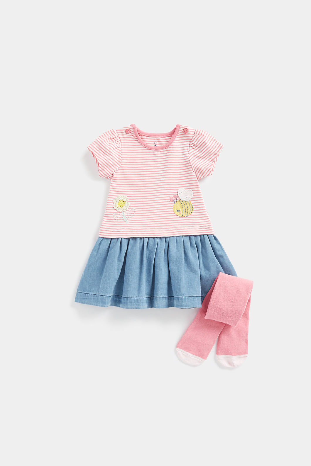 Mothercare Twofer Dress And Tights Set