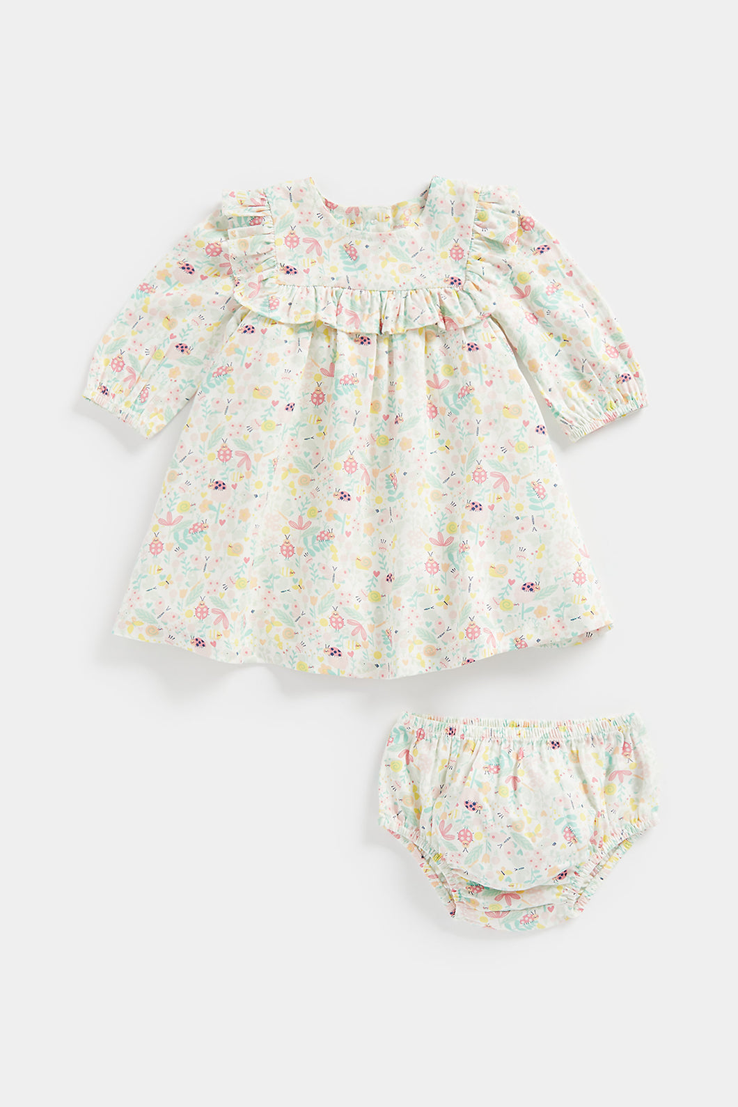Mothercare Busy Garden Dress And Knickers