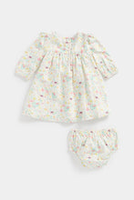 Load image into Gallery viewer, Mothercare Busy Garden Dress And Knickers
