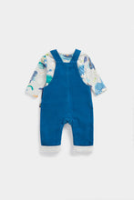 Load image into Gallery viewer, Mothercare Dino Cord Dungarees and Bodysuit Set
