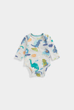 Load image into Gallery viewer, Mothercare Dino Cord Dungarees and Bodysuit Set
