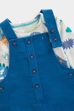 Load image into Gallery viewer, Mothercare Dino Cord Dungarees and Bodysuit Set
