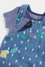 Load image into Gallery viewer, Mothercare Dino Hero Bibshorts and Bodysuit Set
