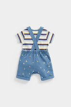 Load image into Gallery viewer, Mothercare Safari Fun Bibshorts and Bodysuit Set
