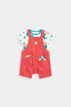 Load image into Gallery viewer, Mothercare Bibshorts and Bodysuit Set
