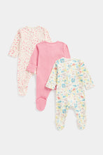 Load image into Gallery viewer, Mothercare Safari Sleepsuits - 3 Pack
