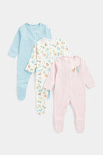 Load image into Gallery viewer, Mothercare In the Garden Sleepsuits - 3 Pack
