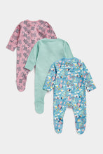 Load image into Gallery viewer, Mothercare Unicorn Sleepsuits - 3 Pack
