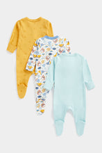 Load image into Gallery viewer, Mothercare Dino Sleepsuits - 3 Pack
