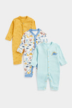 Load image into Gallery viewer, Mothercare Dino Footless Sleepsuits - 3 Pack

