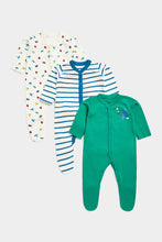 Load image into Gallery viewer, Mothercare Planes Sleepsuits - 3 Pack
