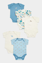 Load image into Gallery viewer, Mothercare Safari Short-Sleeved Bodysuits - 5 Pack
