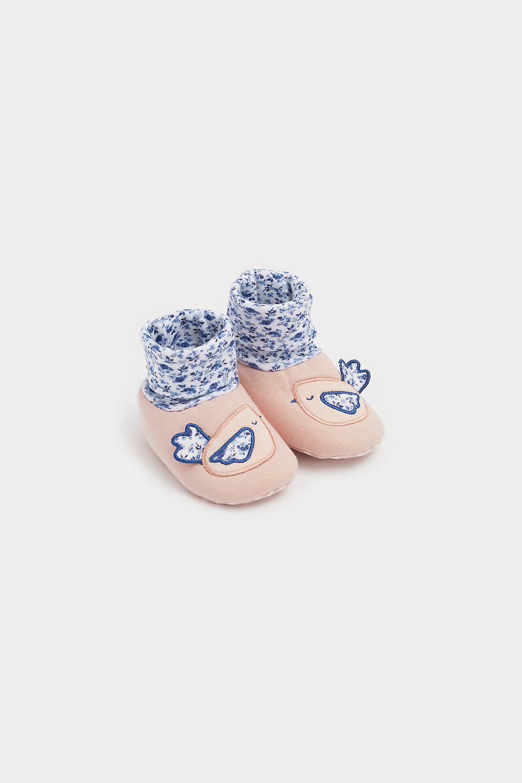 Mothercare Bluebird Sock-Top Baby Booties