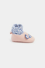 Load image into Gallery viewer, Mothercare Bluebird Sock-Top Baby Booties
