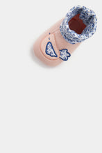Load image into Gallery viewer, Mothercare Bluebird Sock-Top Baby Booties
