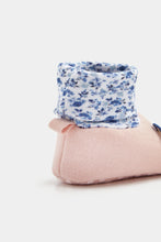 Load image into Gallery viewer, Mothercare Bluebird Sock-Top Baby Booties

