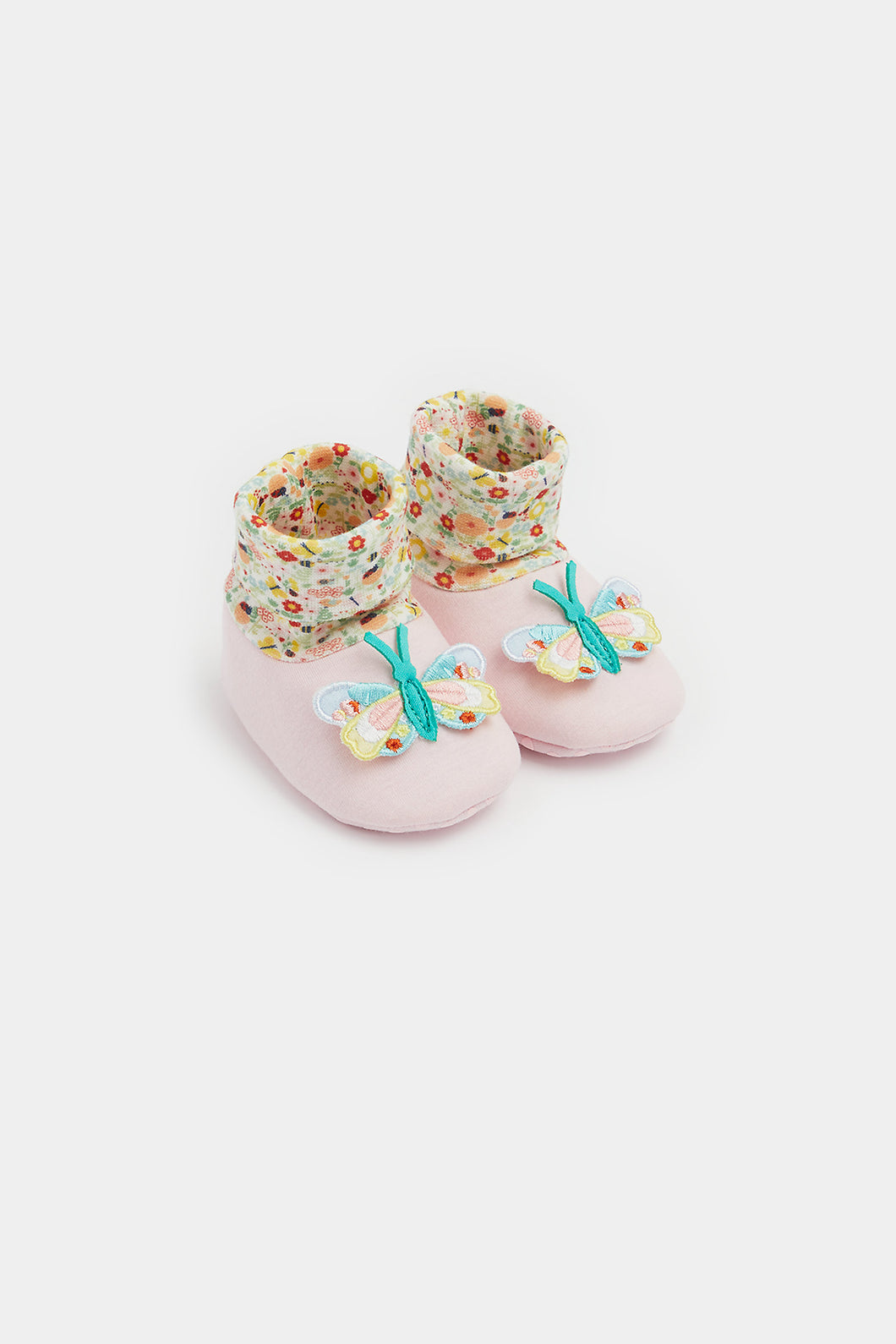 Mothercare Butterfly Sock-Top Baby Booties