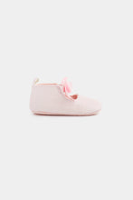 Load image into Gallery viewer, Mothercare Pink Glitter Pram Shoes And Headband Set
