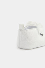 Load image into Gallery viewer, Mothercare White Glitter Pram Shoes And Headband Set
